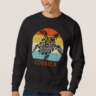 Moletom Corsica France Vintage Retro Turtle European Vacat