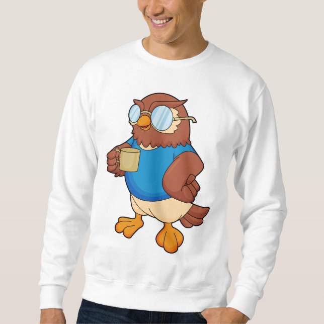 Moletom Coruja com caneca de café (Frente)