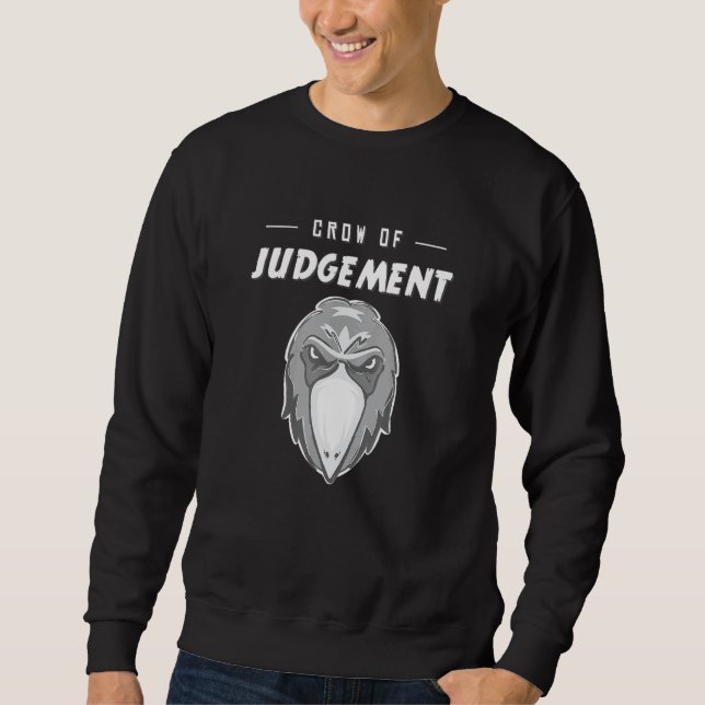 Moletom Corvo de Julgamento Meme de Desapontamento (Frente)
