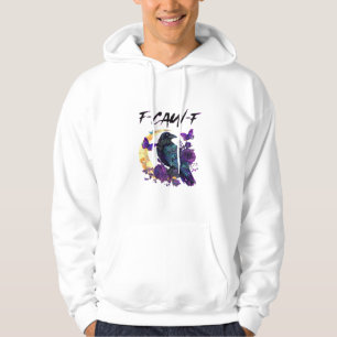 Moletom Corvo F Caw F Pássaro Engraçado Lua Design Gótico