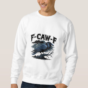 Moletom Corvo Gótico Humor Divertido F-Caw-F Essencial Min