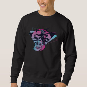 Moletom Corvo Místico Vaporwave Caveira Estética Gótica