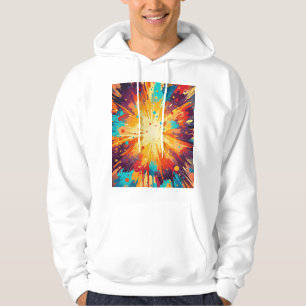 Moletom Cosmic Burst Abstract Splatter Art