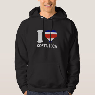 Moletom Costa Rica Flag I Love Costarica Heart Costa Rica