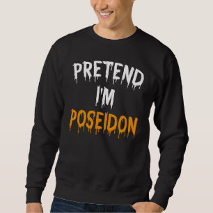 Moletom Costume de Halloween preguiçoso Fingir que sou Pos
