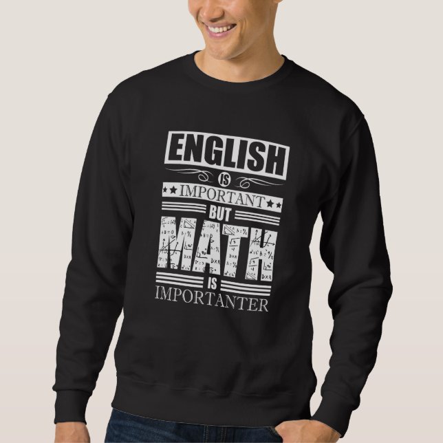 Moletom Cota Matemática Nerd Geek de Matemática Soma de Ál (Frente)