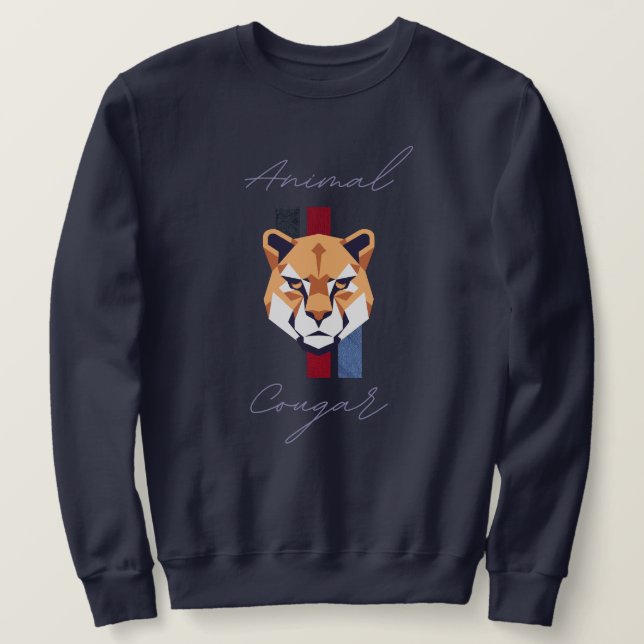 Moletom cougar head (Frente do Design)