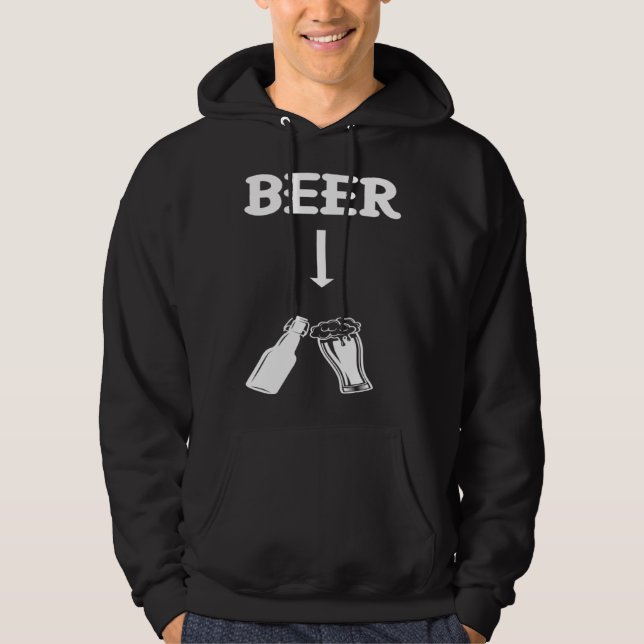 Moletom Couple Matching Pregnancy Announcement Beer New Da (Frente)