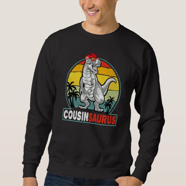 Moletom Cousinsaurus Vintage T Rex Dinossaur Cousin Saurus (Frente)