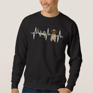 Moletom Cow Spotted Shih Tzu Heartbeat Dog