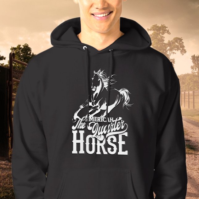 Moletom Cowboy cowboy do quarto americano oeste (American quarter horse Cowboy wild west western Hoodie)