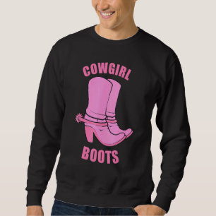 Moletom Cowgirl Boots Country Horse Rodeo Western Princess