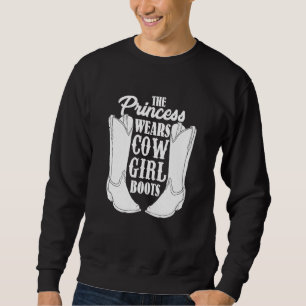 Moletom Cowgirl Boots Horseback Riding Princess