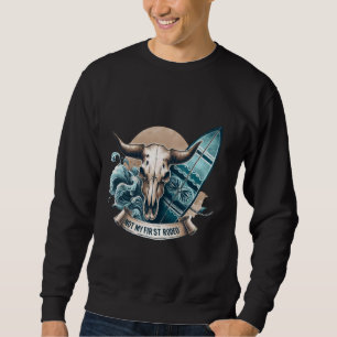 Moletom Cowgirl Costeira Não É A Minha Primeira Surfista R