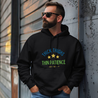 Moletom Coxas grossas, Paciência fina - Sassy e Confiante