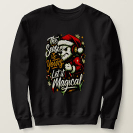 Moletom Cozy Christmas Bear DJ Sweatshirt Festive Holiday