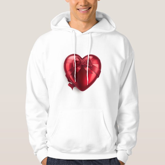 Moletom Cozy Red Love Valentine Romantic Aesthetic Couple  (Frente)
