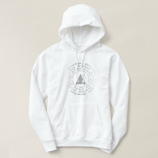 Moletom Cozy Youth Hoodie - Edição "Om Namah Shivaya" (Frente do Design)