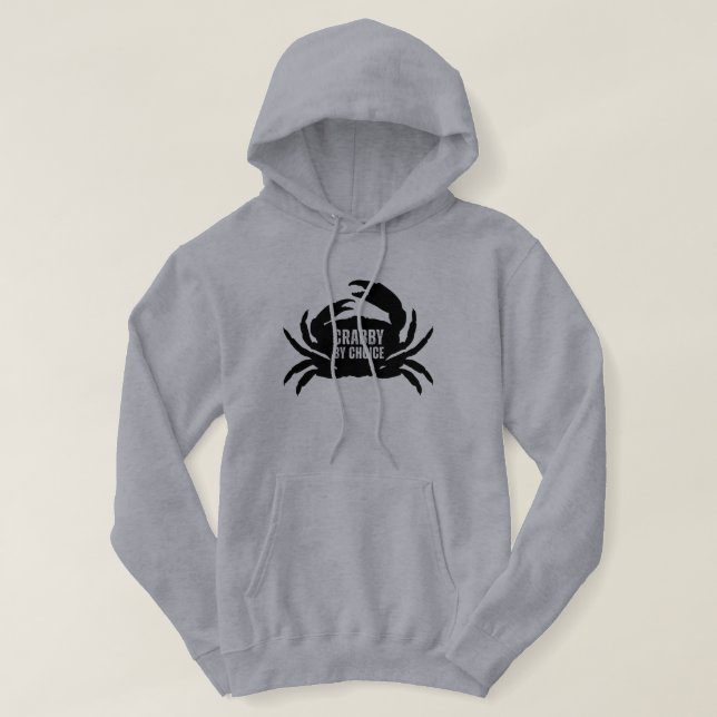 Moletom Crabby Por Escolha Piada De Pesca (Frente do Design)