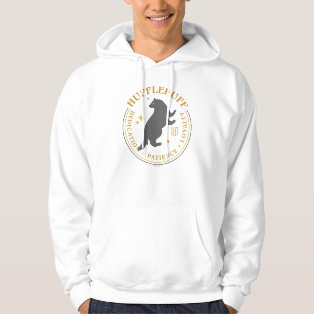Moletom Crachá de Orgulho da Casa HUFFLEPUFF™ (Frente)