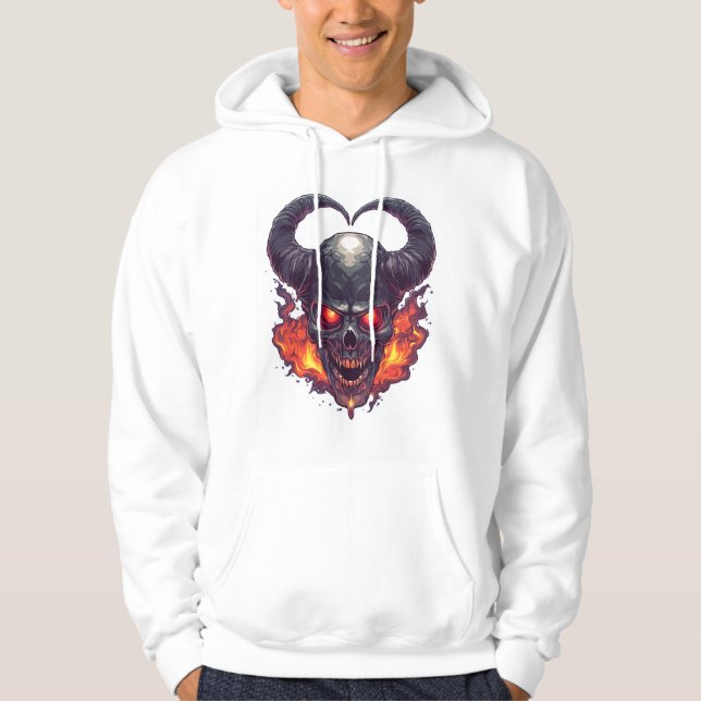 Moletom Cranio de Demônio Tempestade de Fogo (Frente)
