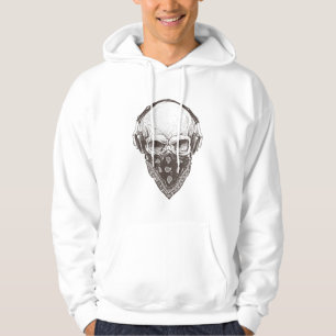 Moletom Crânio de Paisley Bandana - Hoodie Halloween