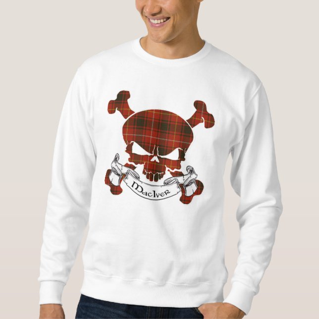 Moletom Crânio de Tartan MacIver (Frente)