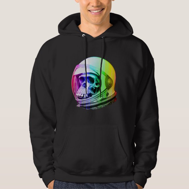 Moletom Crânio do astronauta do primata do espaço (Frente)