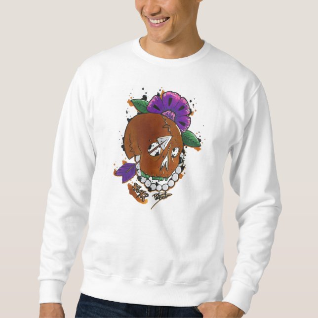 Moletom crânio dourado (Frente)