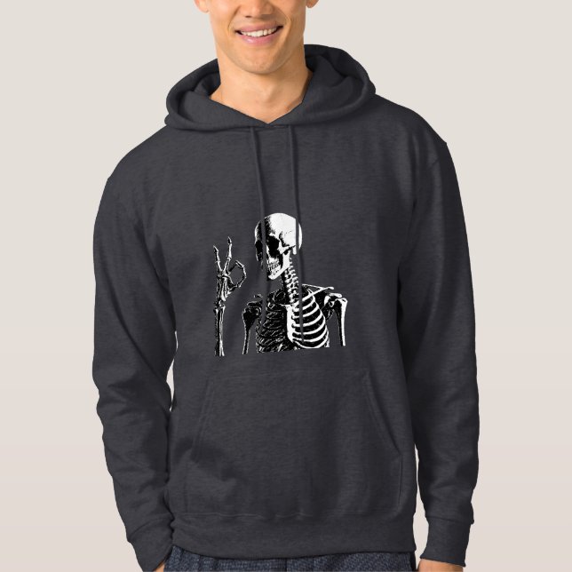 Moletom crânio engraçado (Frente)