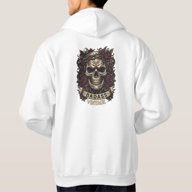 MOLETOM CRÂNIO ESTILO VINTAGE DE DESIGN OUSADO (Verso)