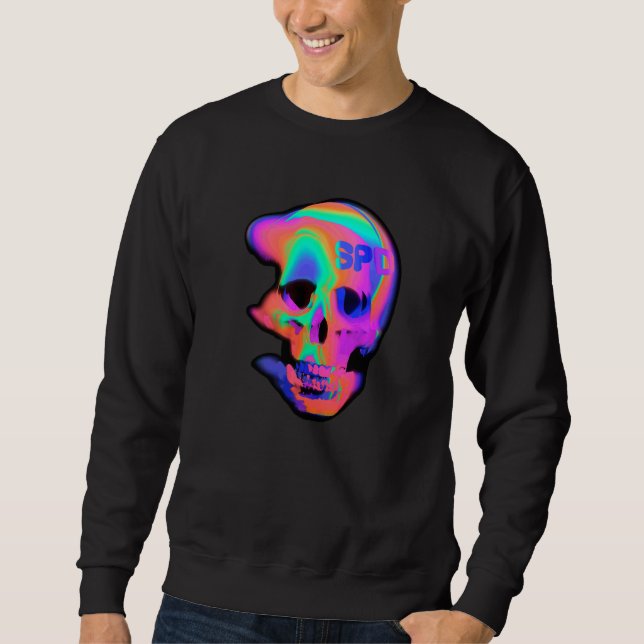 Moletom Cranio Fluxo de Movimento Abstrato (Frente)