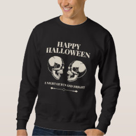 Moletom Crânios Risonhos Assustadores Feliz Halloween