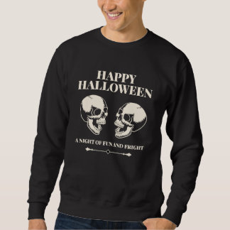 Moletom Crânios Risonhos Assustadores Feliz Halloween