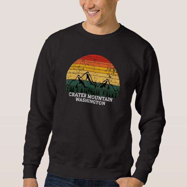 Moletom Crater Mountain Washington Retro Vintage (Frente)
