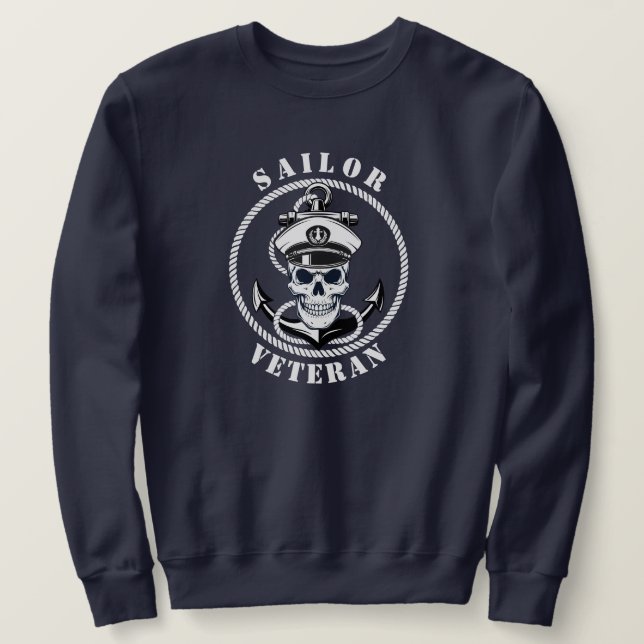 Moletom Cravo de Marinheiro Veterano Orgulho Náutico (Frente do Design)