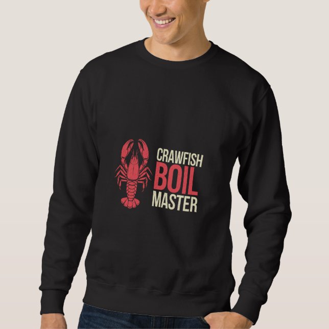 Moletom Crawfish Boil Master Seafood Cajun Cozinhar. (Frente)