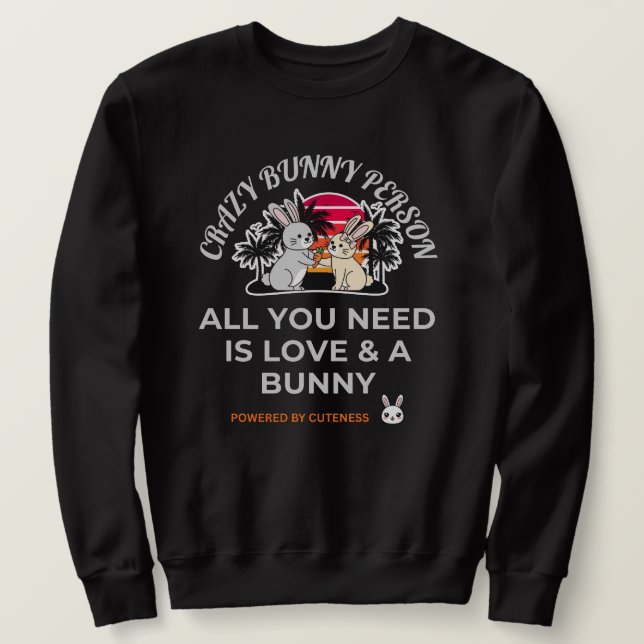Moletom Crazy Bunny Person (Frente do Design)