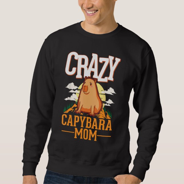 Moletom Crazy Capybara mom Capybara Girl (Frente)