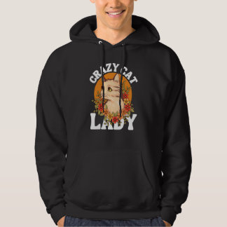 Moletom Crazy Cat Lady Women Animal Flowers Mother's Day  