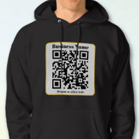 Create Your Own QR Code | Black White Gold Border
