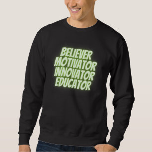 Moletom Crente Motivador Inovador Educador Retro Professor