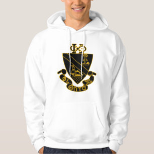Moletom Crest da Phi Chi Theta Dourado e Preto
