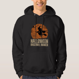 Moletom Criador de Basebol de Halloween Gráfico de Bruxa V