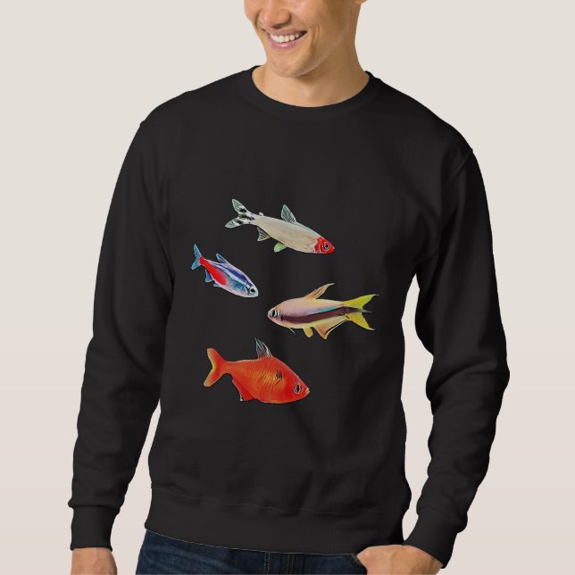 Moletom Criadores de Aquário de Peixes Tetra (Frente)