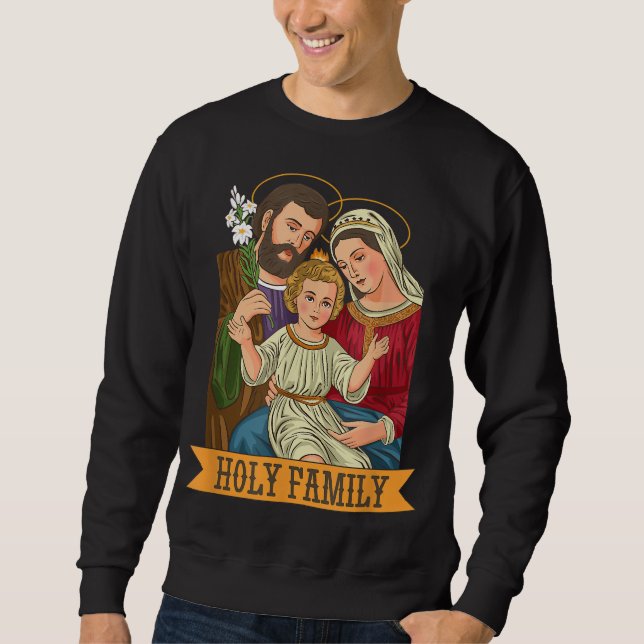 Moletom Criança Jesus, Virgem Maria e Rua Joseph (Frente)