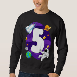 Moletom Crianças 5 Aniversário Espaço 5 Anos Astr