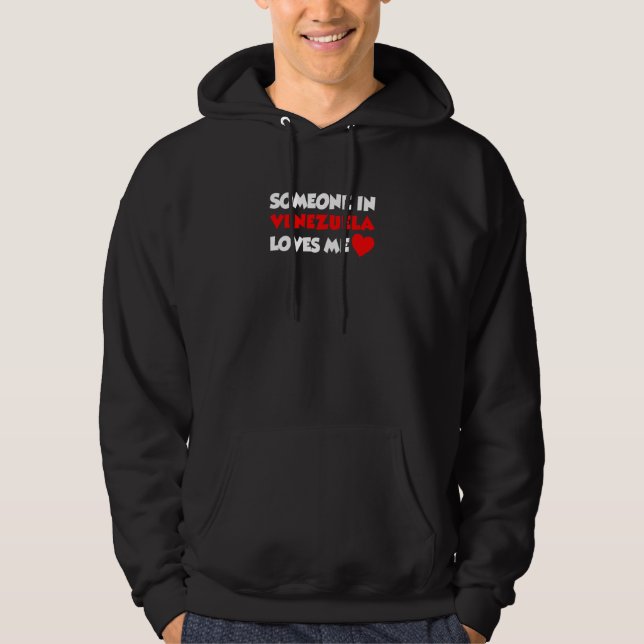 Moletom Crianças Alguém na Venezuela Me Ama (Frente)