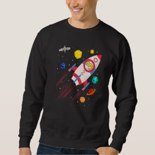Moletom Crianças: Astronau de aniversário do Rocket de 3 a