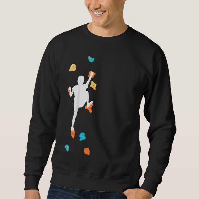 Moletom Crianças Bouldering Clima Subindo Ha (Frente)